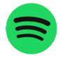 A green circle with the spotify logo in it.